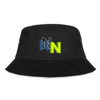 N Buchstabe - Bucket Hat - Schwarz - Vorne - Lela (165cm)