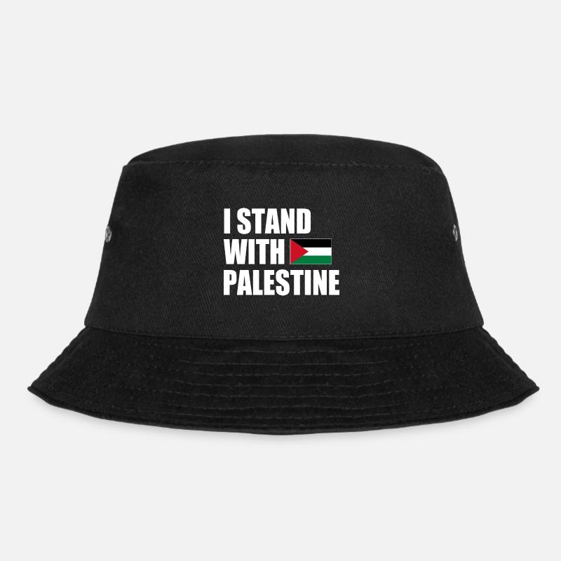 I stand with palestine - Bucket Hat - black
