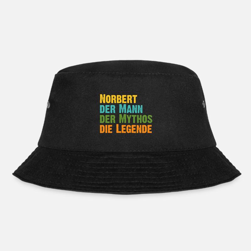 Norbert der Mythos die Legende Vorname Norbert - Bucket Hat - Schwarz