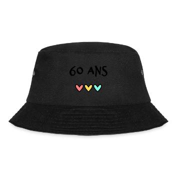 60. 60 ANS. 60e ANNIVERSAIRE. ANNIVERSAIRE 60 ANS. - Bob - noir - Devant - Lela (165cm)