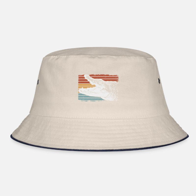 Crocodile Lizard Reptiles Gift Idea Bucket Hat
