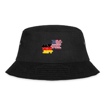 Germany USA Flag American German - Bucket Hat - black - Front - Lela (165cm)