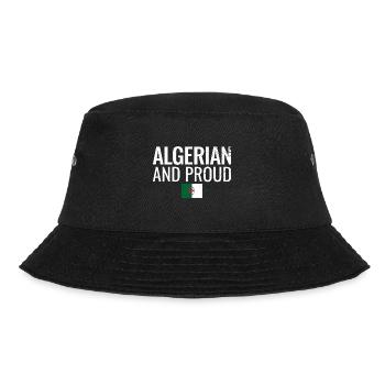 Algerian And Proud Algerische Flagge Algerier - Bucket Hat - Schwarz - Vorne - Lela (165cm)