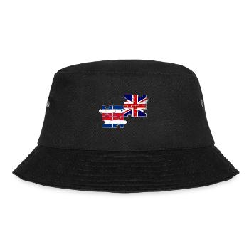 Costa Rica Great Britain Flag - Bucket Hat - black - Front - Lela (165cm)