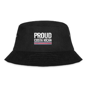 Proud Costa Rican Costa Rica Flag - Bucket Hat - black - Front - Lela (165cm)