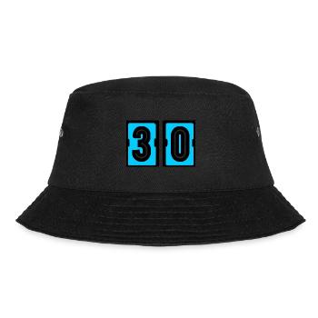 30. 30 YEARS. 30TH ANNIVERSARY. BIRTHDAY 30 YEARS. - Bucket Hat - black - Front - Lela (165cm)