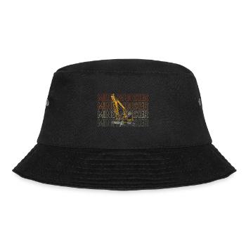 Miner, Worker, Mineral Resources - Bucket Hat - black - Front - Lela (165cm)