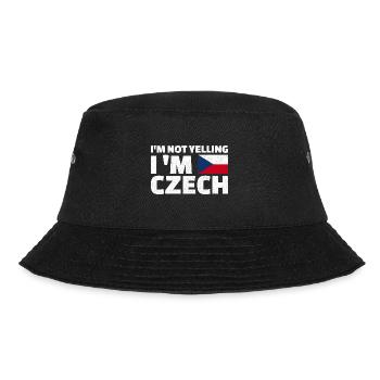 I'm not yelling I'm Czech Tscheche - Bucket Hat - Schwarz - Vorne - Lela (165cm)