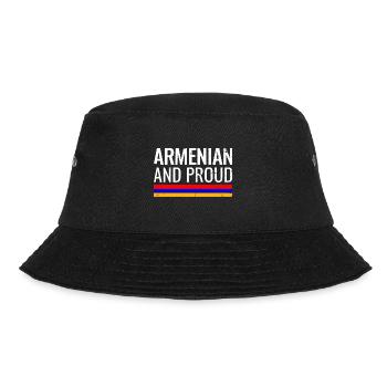 Armenian and Proud Armenien Armenische Flagge - Bucket Hat - Schwarz - Vorne - Lela (165cm)