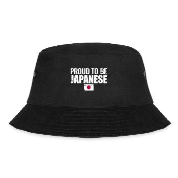 Proud To Be Japanese Japan Japanisch Japaner - Bucket Hat - Schwarz - Vorne - Lela (165cm)