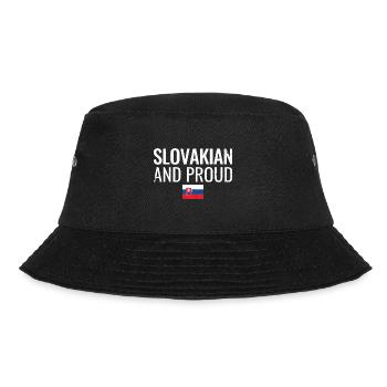 Slovakian And Proud Slovakia Slovak Slovak - Bucket Hat - black - Front - Lela (165cm)