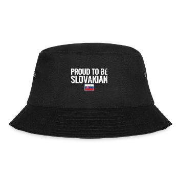 Proud To Be Slovakian Slowakei Slowakisch Slowake - Bucket Hat - Schwarz - Vorne - Lela (165cm)