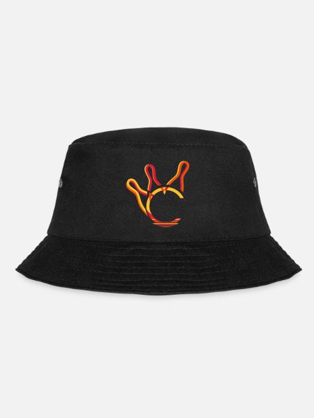 drei Kegel und eine Kugel - Bucket Hat - Schwarz