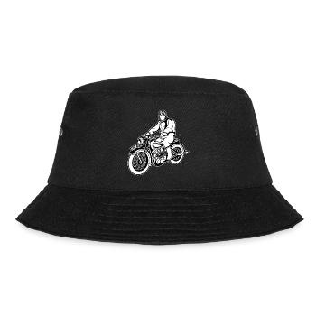 Chopper / Motorcycle 04_schwarz white - Bucket Hat - black - Front - Lela (165cm)