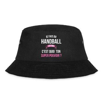 Handball super pouvoir femme - Bob - noir - Devant - Lela (165cm)