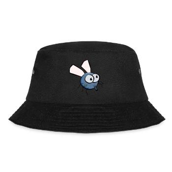 Bizzy, die Fliege. - Bucket Hat - Schwarz - Vorne - Lela (165cm)
