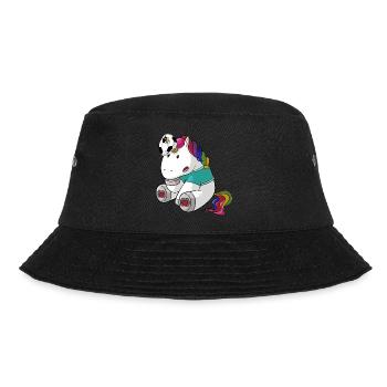 En tête de bande dessinée licorne - Bob - noir - Devant - Lela (165cm)