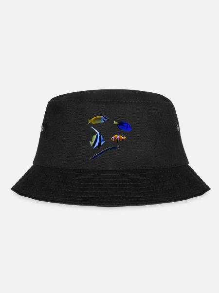 Meeresfische - Bucket Hat - Schwarz