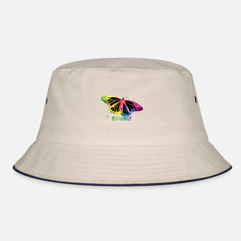 Butterfly caterpillar gift Bucket Hat
