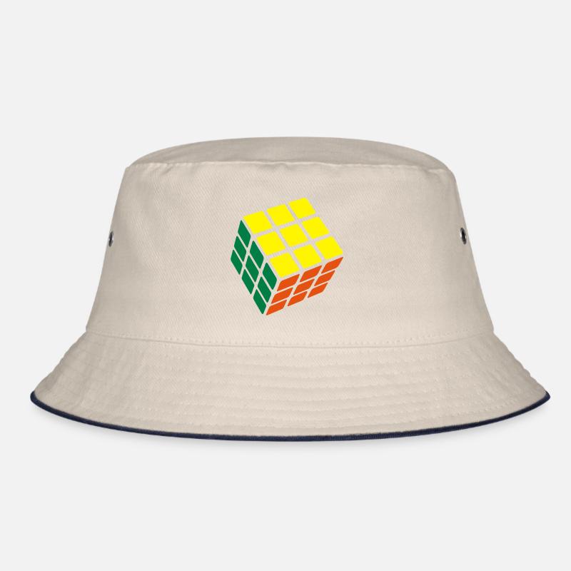 Rubik's Cube Solved Bucket Hat