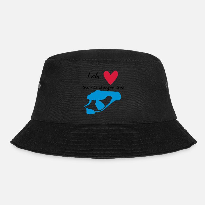Ich liebe den Senftenberger See - Bucket Hat - Schwarz