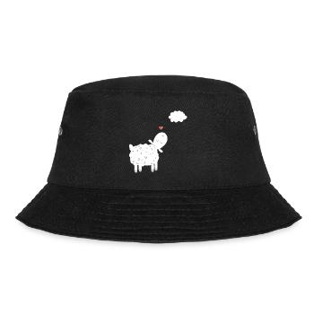 Schaf Mit Wolke In Love I Verliebt Schafe Geschenk - Bucket Hat - Schwarz - Vorne - Lela (165cm)