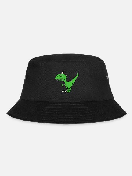 Dinosaurier - Bucket Hat - Schwarz