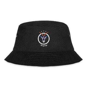 Bergziege Fahrrad Mountainbike Radfahrer T-Shirt - Bucket Hat - Schwarz - Vorne - Lela (165cm)