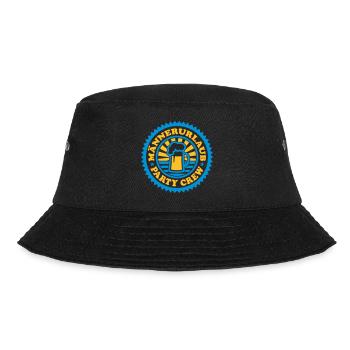 Männerurlaub Abzeichen - Bucket Hat - Schwarz - Vorne - Lela (165cm)