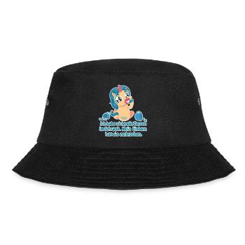Mein Einhorn hat sie zerbrochen. - Bucket Hat - Schwarz - Vorne - Lela (165cm)