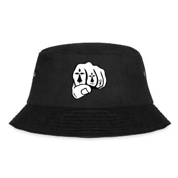 fist close ermine breton symbol - Bucket Hat - black - Front - Lela (165cm)