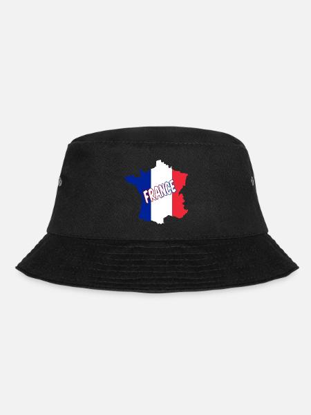 Schutzmaskenland Frankreich - Bucket Hat - Schwarz