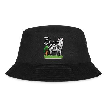 Zebra - Bucket Hat - black - Front - Lela (165cm)