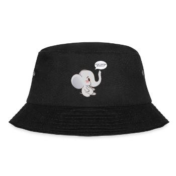 Stop eating Animals! - Bucket Hat - black - Front - Lela (165cm)