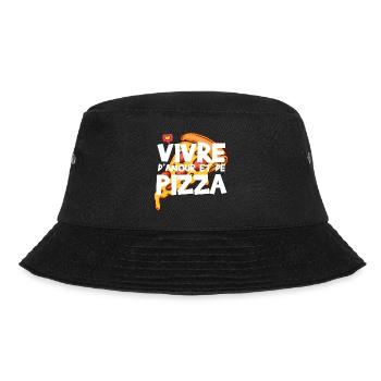 Humour pizza amour cadeau drôle pizzaïolo - Bob - noir - Devant - Lela (165cm)