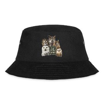 Eulen - Bucket Hat - Schwarz - Vorne - Lela (165cm)