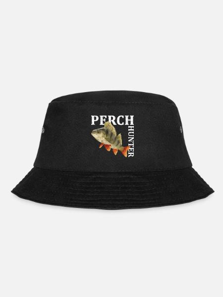 Perch fishing - Bucket Hat - black