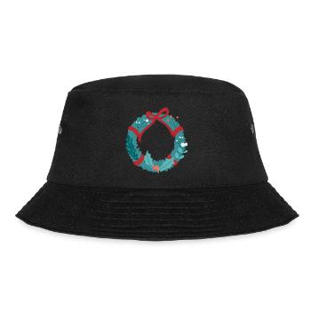 Christmas wreath - Bucket Hat - black - Front - Lela (165cm)