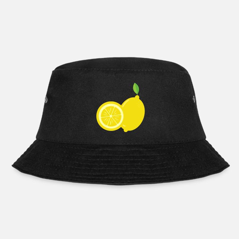 Lemon - Just a lemon - Bucket Hat - black