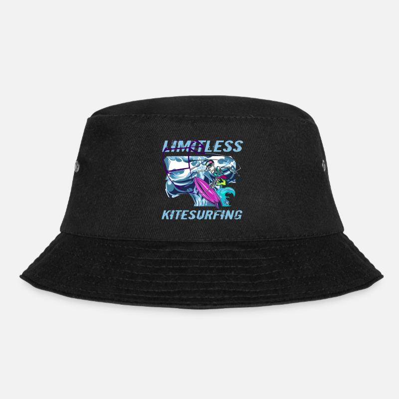 kitesurfen - Bucket Hat - Schwarz
