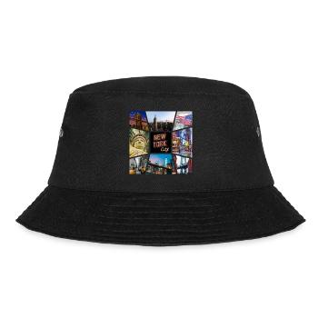 New York City USA America Skyline City Metropolis - Bucket Hat - black - Front - Lela (165cm)