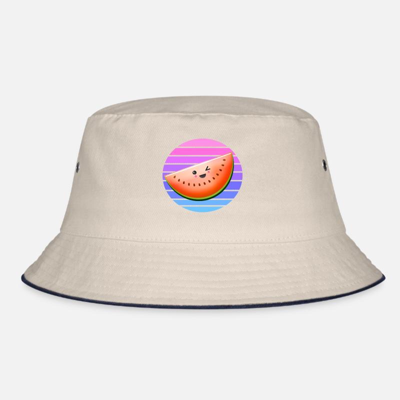 Winking melon at sunset Bucket Hat