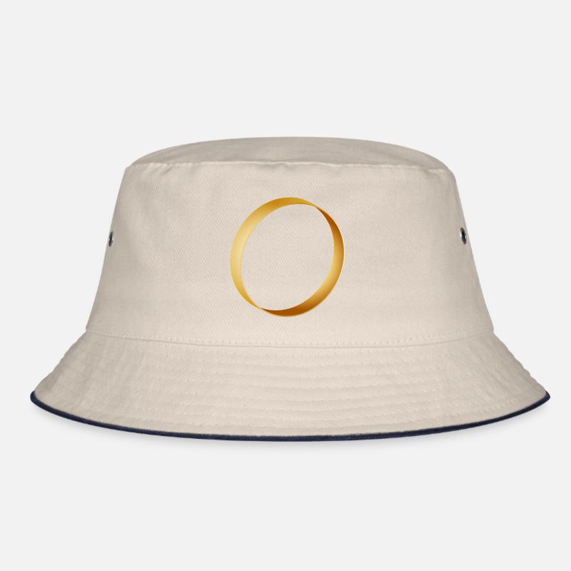 schlichter goldener Ring - Ehering - Hochzeit Bucket Hat