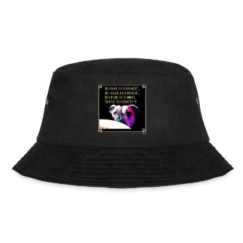 Bulldog Snack - Bucket Hat - Schwarz - Vorne - Lela (165cm)