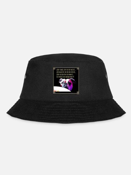Bulldog Snack - Bucket Hat - Schwarz