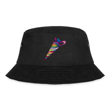 kunterbunte gemusterte Schultüte zur Einschulung - Bucket Hat - Schwarz - Vorne - Lela (165cm)