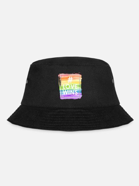 Love Wins - Bucket Hat - Schwarz