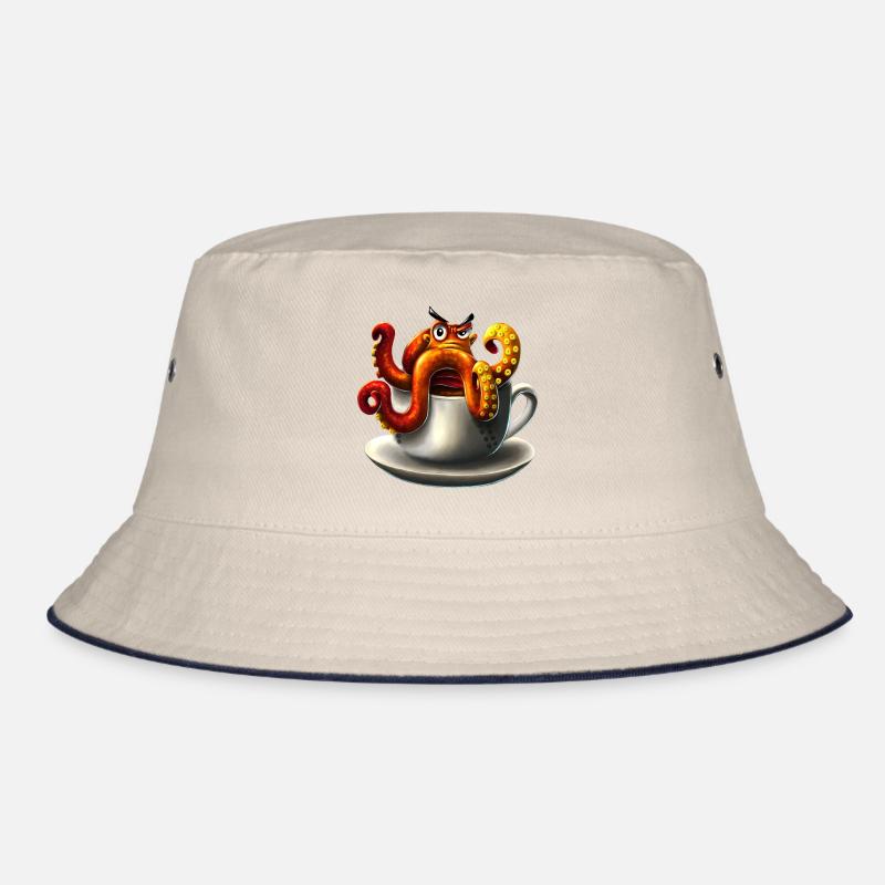 Coffee Octopus Bucket Hat
