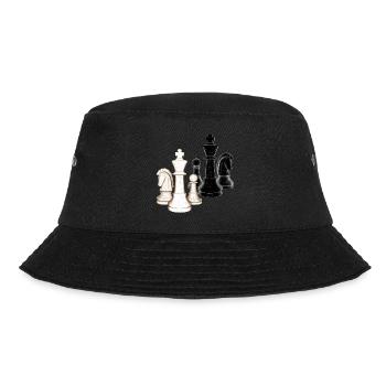 Échecs, pièces d’échecs, blanc, noir - Bob - noir - Devant - Lela (165cm)