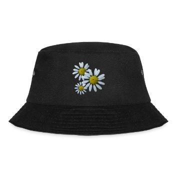 blooming flowers, bloom white, floral, flowery, nature - Bucket Hat - black - Front - Lela (165cm)